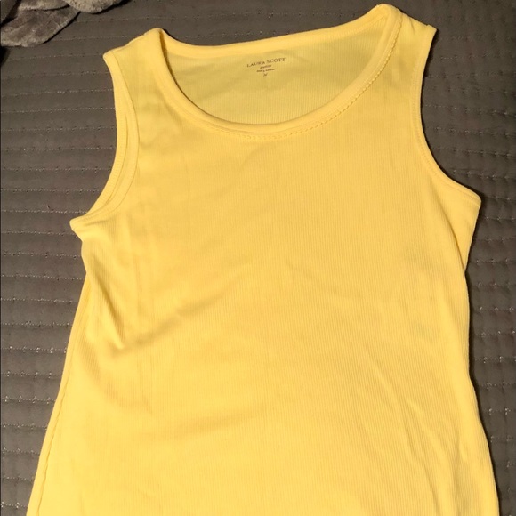 Laura Scott Tops - Yellow tank top, bnwt, size MP